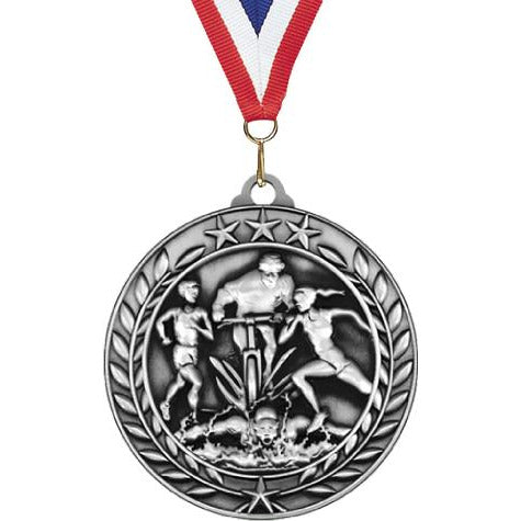 Wreath Antique Medallion - Triathlon